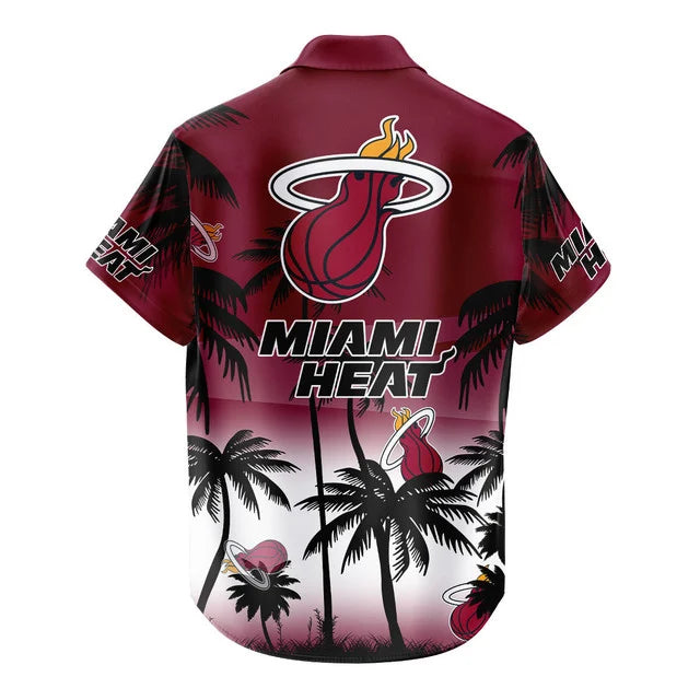 Limited Edition – Customized NBA MiaMiami Heat Unisex Hawaiian Shirt & Shorts Set - Image 4