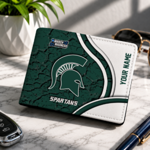Limited Edition – Customized NCAA Michigan State Spartans Leather Wallet