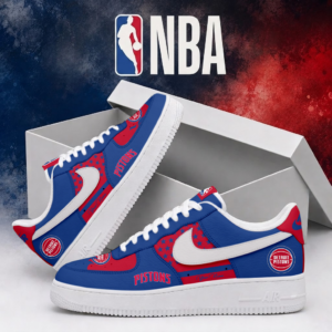 Limited Edition – Customized NBA Detroit Pistons Air Force 1 Shoes