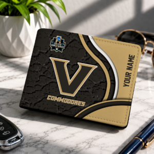 Limited Edition – Customized NCAA Vanderbilt Commodores Leather Wallet