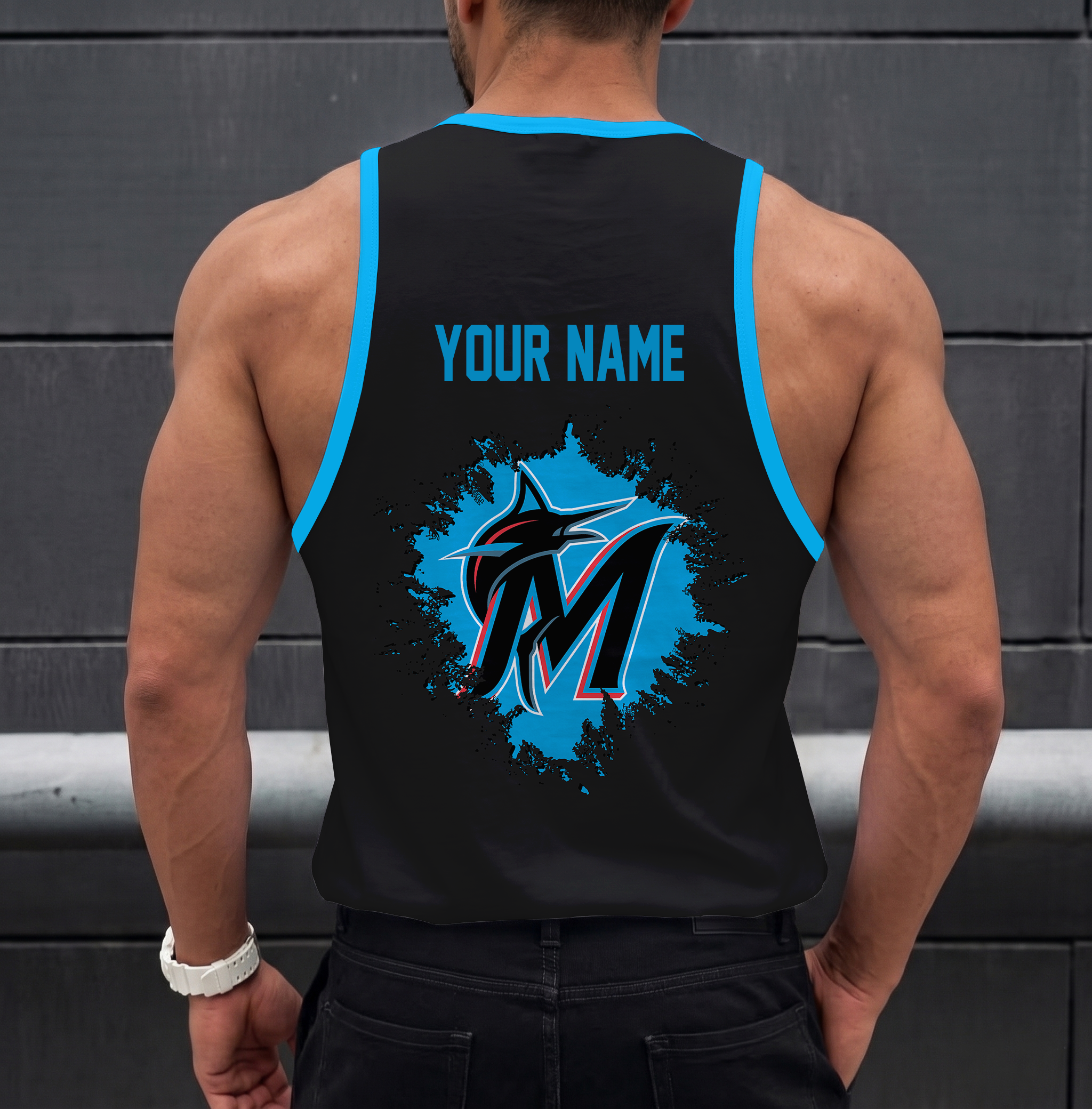 Limited Edition – Customized MLB Miami Marlins Unisex Tank Top - Image 2