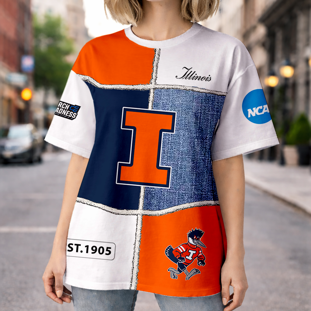 Limited Edition – Customized NCAA Illinois Fighting Illini T-Shirts