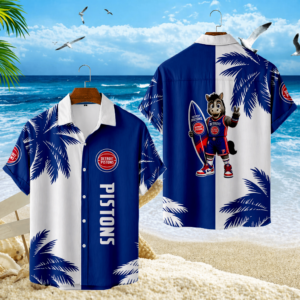 Limited Edition – Customized NBA Detroit Pistons Unisex Hawaiian Shirt