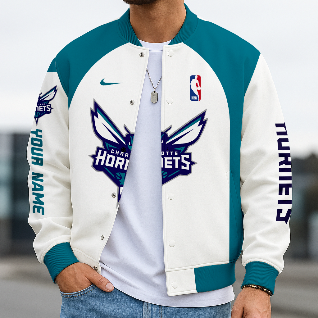 Limited Edition – Customized NBA Charlotte Hornets Baseball Jacket, Varsity Jacket