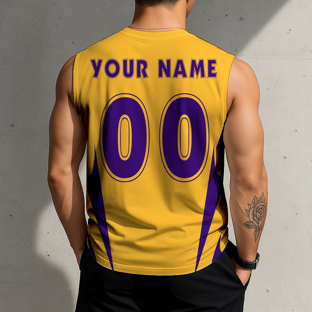 Limited Edition – Customized NBA Los Angeles Lakers Men’s Gym Shirt - Image 2