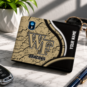 Limited Edition – Customized NCAA Wake Forest Demon Deacons Leather Wallet