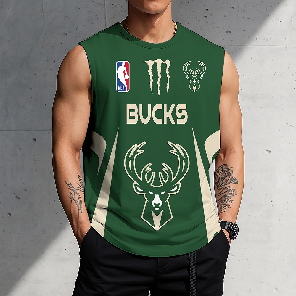 Limited Edition – Customized NBA Milwaukee Bucks Men’s Gym Shirt