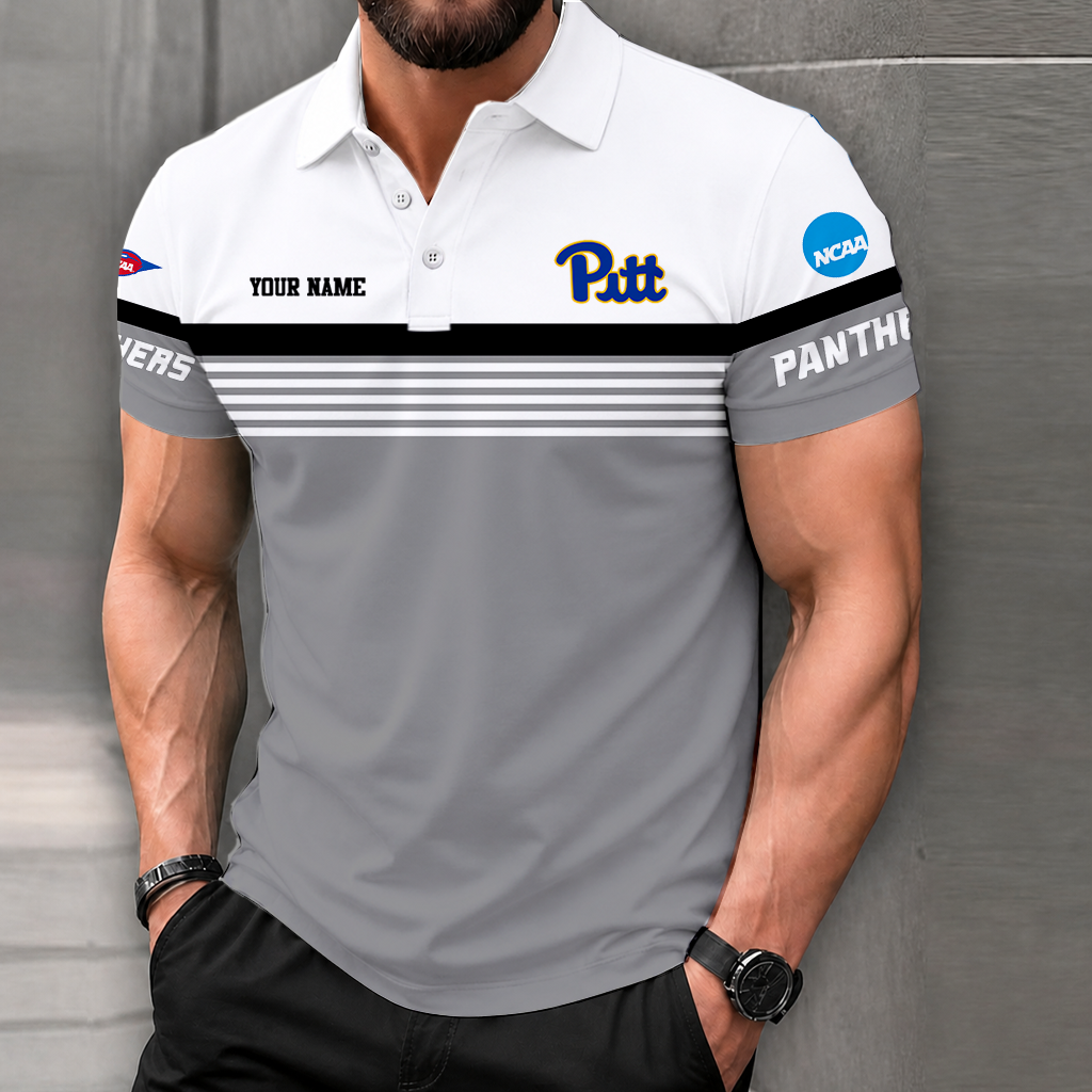 Limited Edition – Customized NCAA Pittsburgh Panthers Polo Shirt - Image 2
