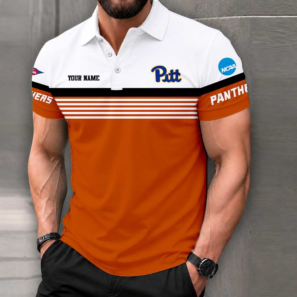 Limited Edition – Customized NCAA Pittsburgh Panthers Polo Shirt - Image 4