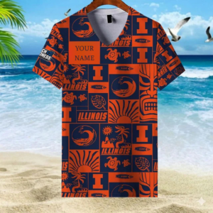 Limited Edition – Customized NCAA Illinois Fighting Illini V-Neck Female Shirt