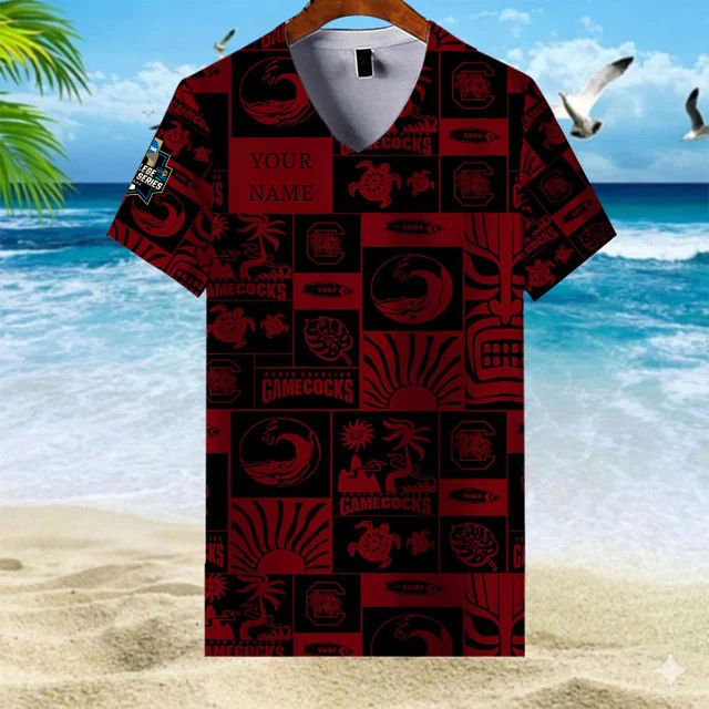 Limited Edition – Customized NCAA South Carolina Gamecocks V-Neck Female Shirt