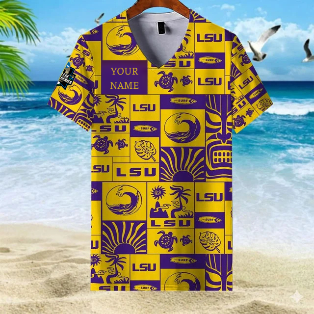 Limited Edition – Customized NCAA Lsu Tigers V-Neck Female Shirt