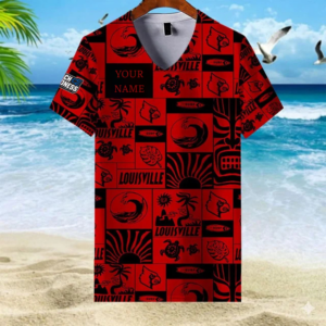 Limited Edition – Customized NCAA Louisville Cardinals V-Neck Female Shirt