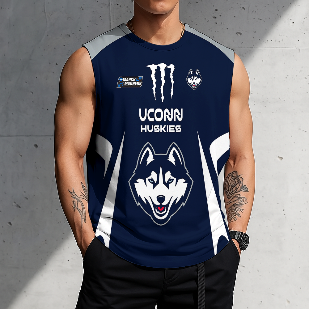 Limited Edition – Customized NCAA UConn Huskies Men’s Gym Shirt