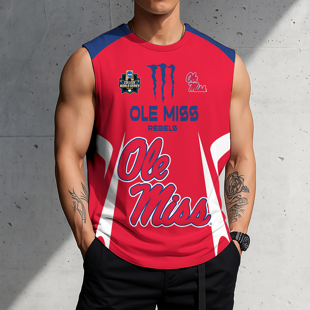 Limited Edition – Customized NCAA Ole Miss Rebels Men’S Gym Shirt