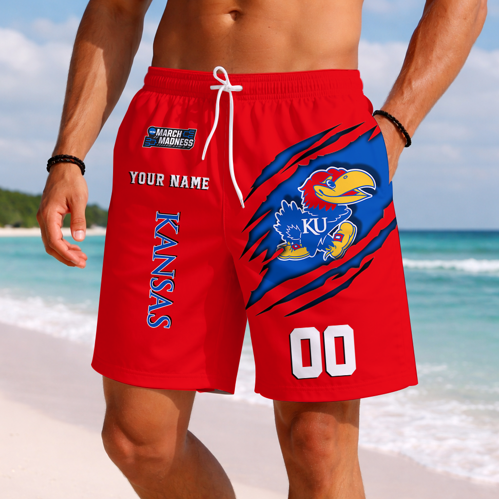 Limited Edition – Customized NCAA Kansas Jayhawks Short Pants