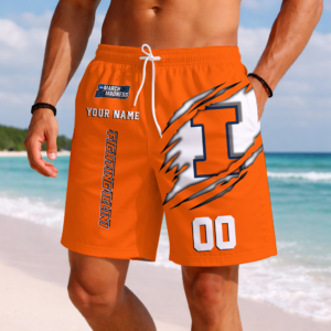 Limited Edition – Customized NCAA Illinois Fighting Illini Short Pants
