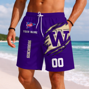 Limited Edition – Customized NCAA Washington Huskies Short Pants
