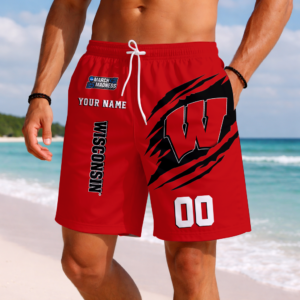 Limited Edition – Customized NCAA Wisconsin Badgers Short Pants