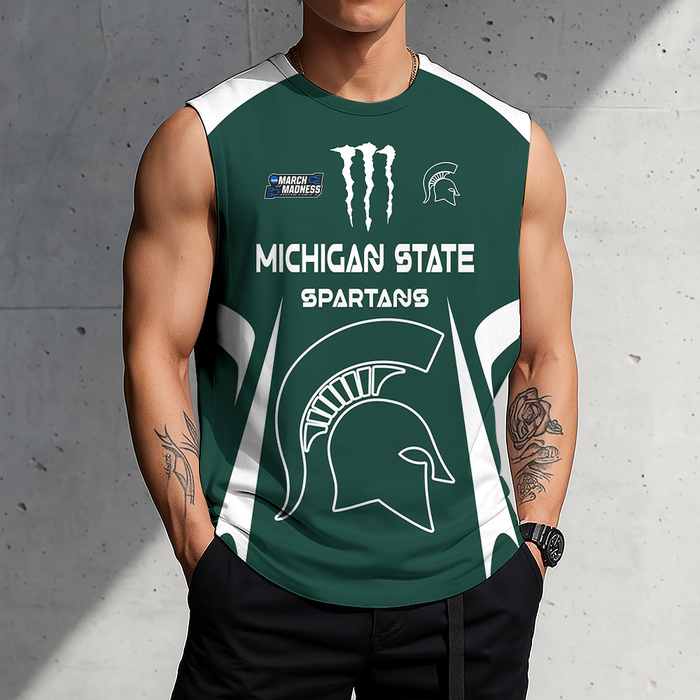 Limited Edition – Customized NCAA Michigan State Spartans Men’s Gym Shirt