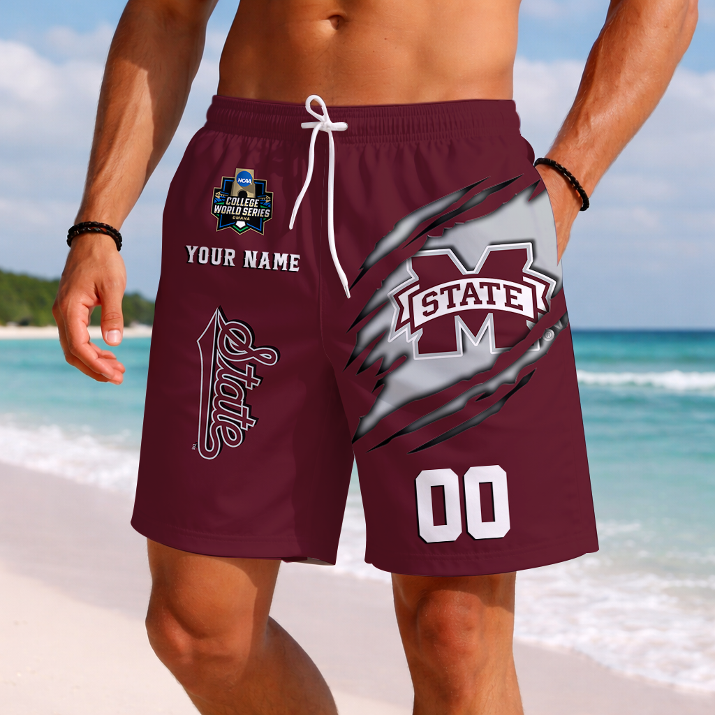 Limited Edition – Customized NCAA Mississippi State Bulldogs Short Pants