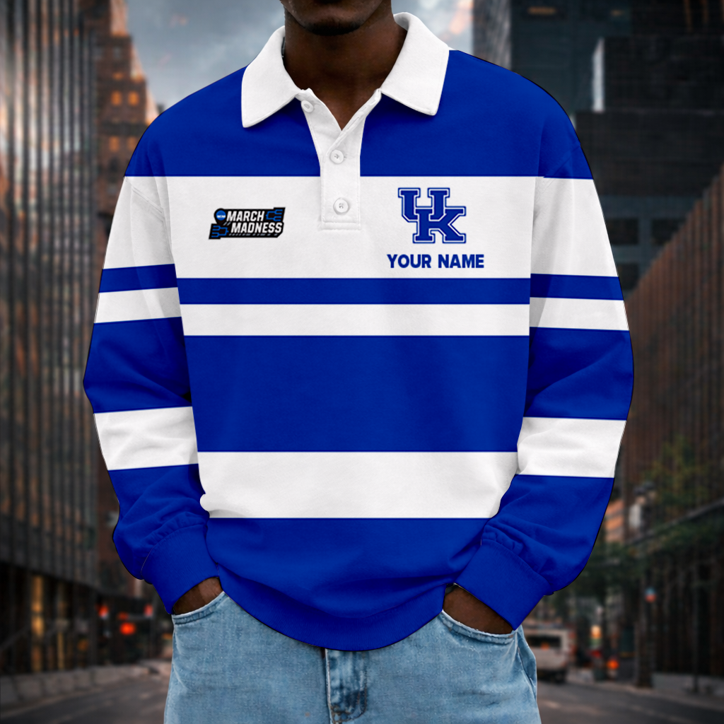 Limited Edition – Customized NCAA Kentucky Wildcats Unisex Long Sleeve Polo Shirt