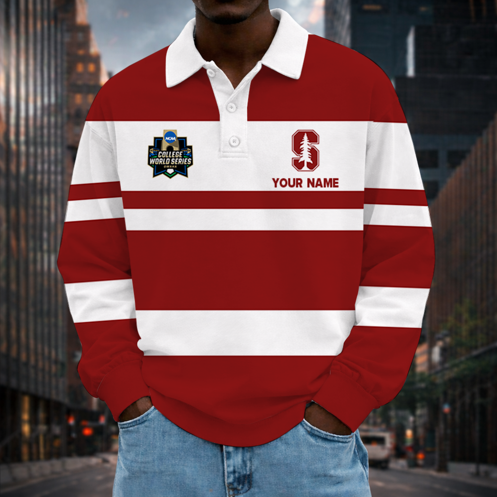 Limited Edition – Customized NCAA Stanford Cardinal Unisex Long Sleeve Polo Shirt