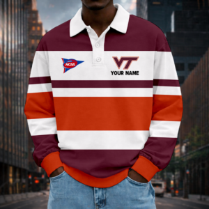 Limited Edition – Customized NCAA Virginia Tech Hokies Unisex Long Sleeve Polo Shirt