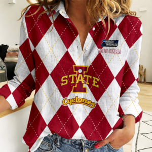 Limited Edition – Customized NCAA Iowa State Cyclones Women Casual Shirt For Fan