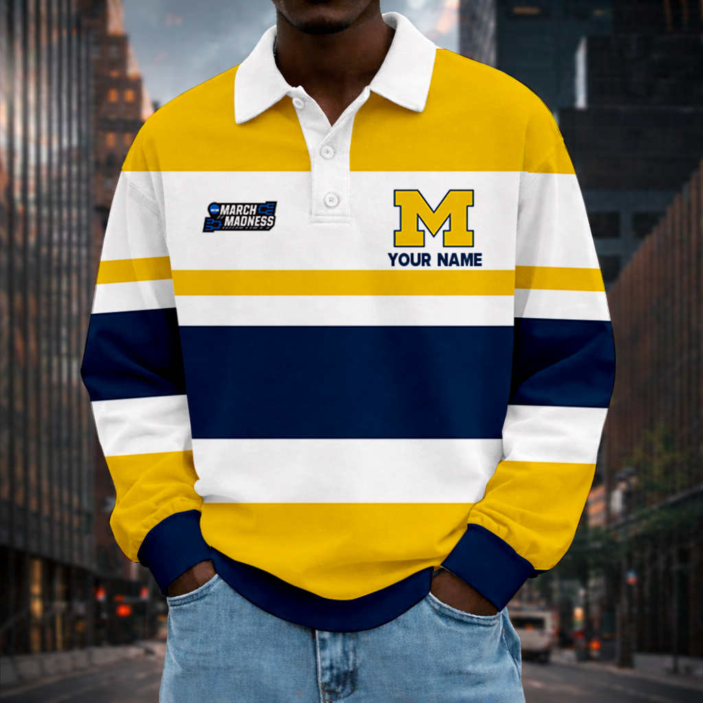 Limited Edition – Customized NCAA Michigan Wolverines Unisex Long Sleeve Polo Shirt