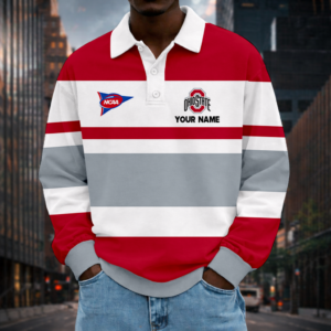 Limited Edition – Customized NCAA Ohio State Buckeyes Unisex Long Sleeve Polo Shirt