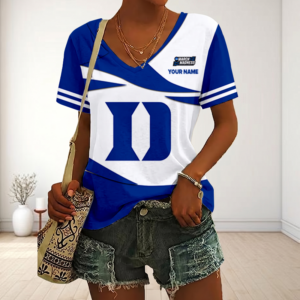 Limited Edition – Customized NCAA Duke Blue Devils V-Neck Female Shirt
