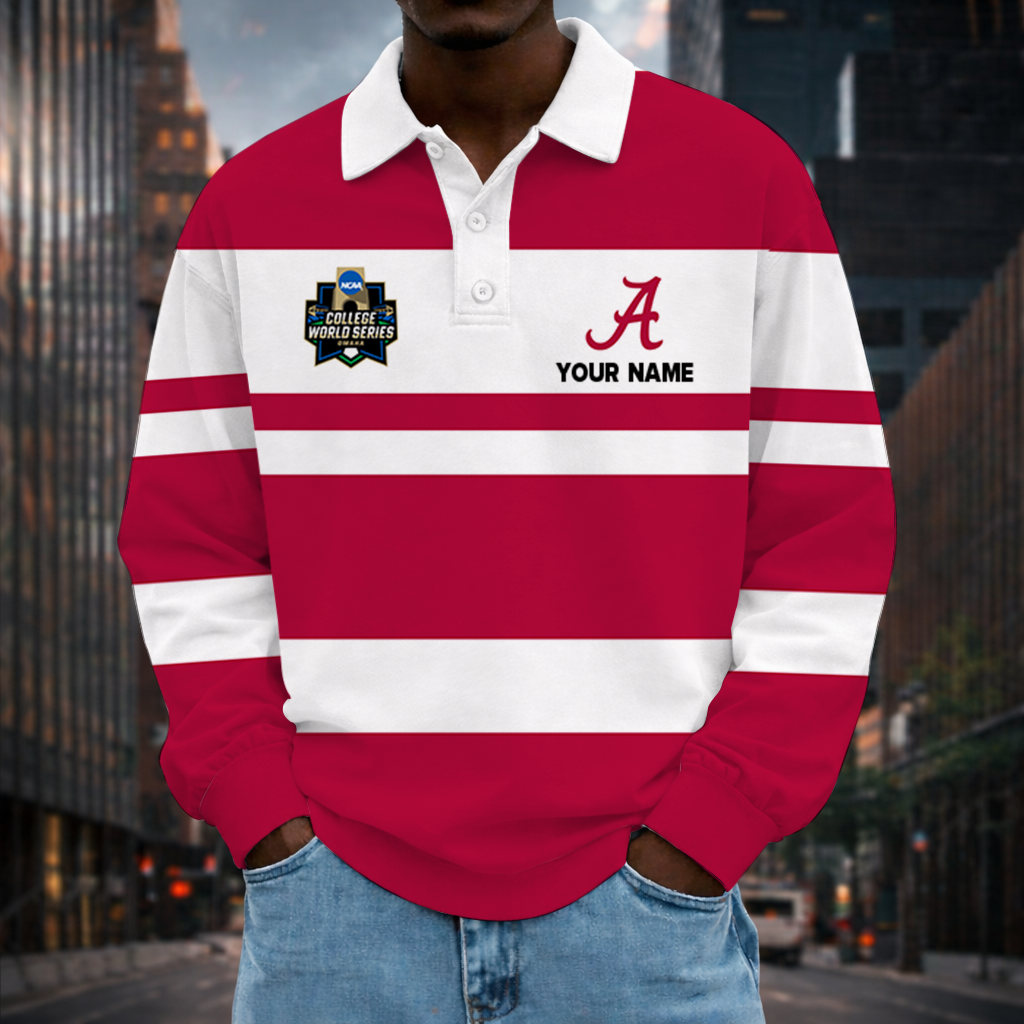 Limited Edition – Customized NCAA Alabama Crimson Tide Unisex Long Sleeve Polo Shirt
