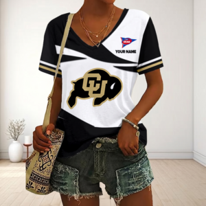 Limited Edition – Customized NCAA Colorado Buffaloes V-Neck Female Shirt