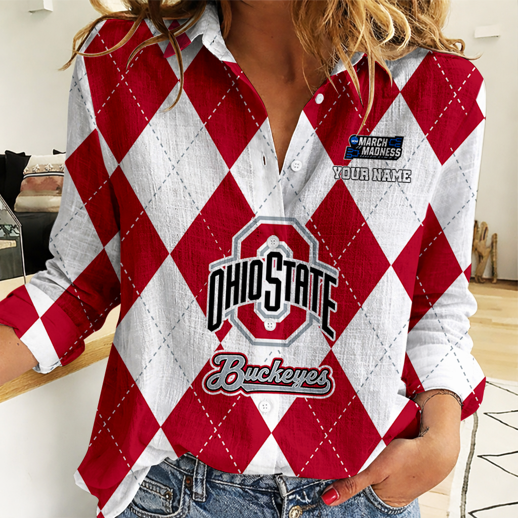 Limited Edition – Customized NCAA Ohio State Buckeyes Women Casual Shirt For Fan