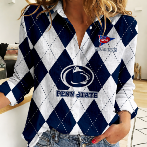 Limited Edition – Customized NCAA Penn State Nittany Lions Women Casual Shirt For Fan