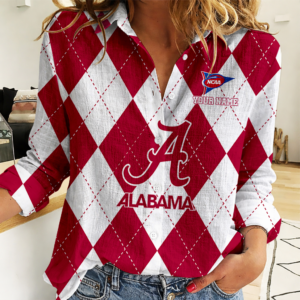 Limited Edition – Customized NCAA Alabama Crimson Tide Women Casual Shirt For Fan