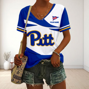 Limited Edition – Customized NCAA Pittsburgh Panthers V-Neck Female Shirt