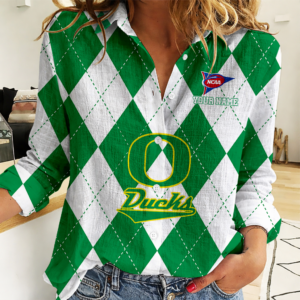 Limited Edition – Customized NCAA Oregon Ducks Women Casual Shirt For Fan