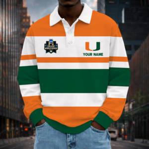 Limited Edition – Customized NCAA Miami Hurricanes Unisex Long Sleeve Polo Shirt