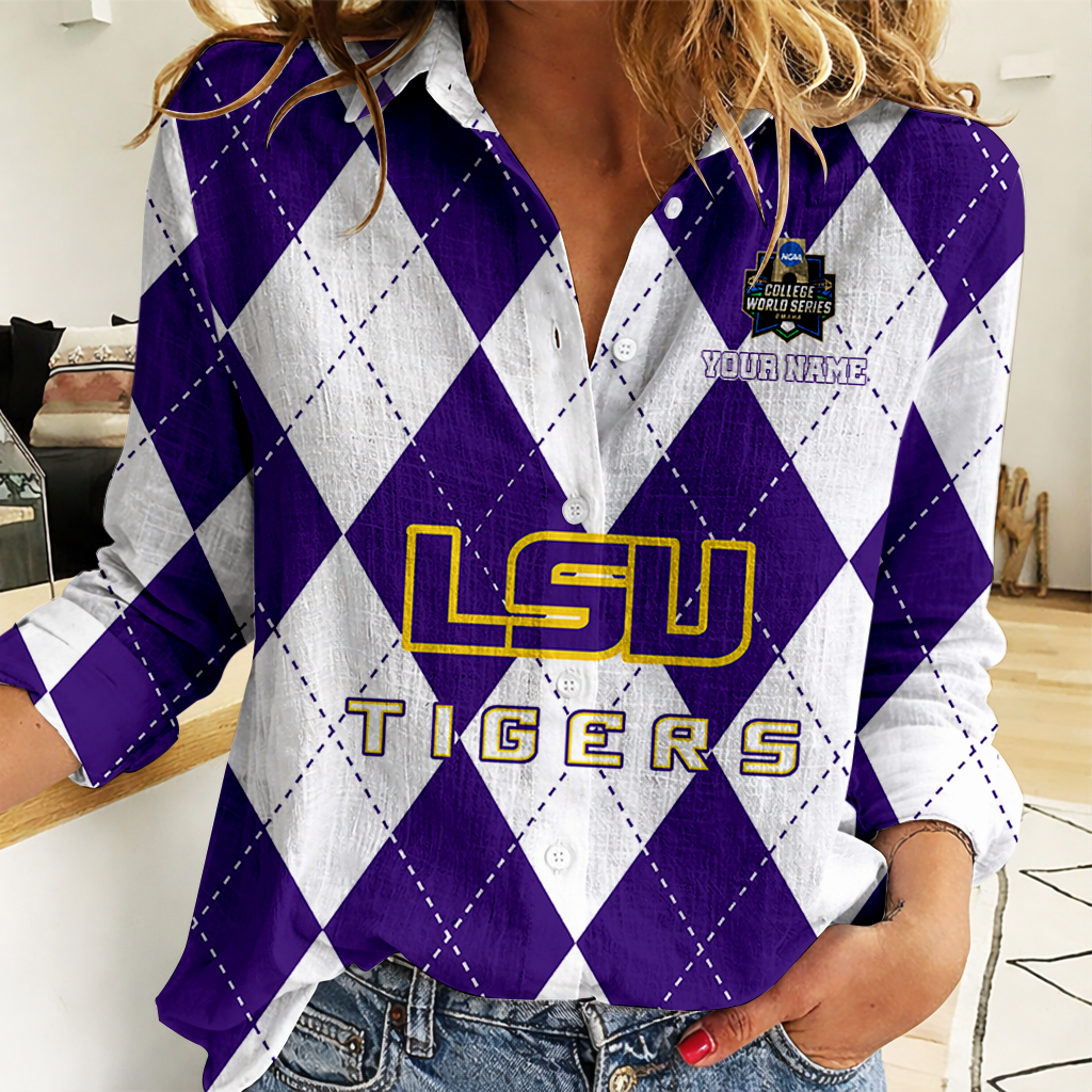 Limited Edition – Customized NCAA Lsu Tigers Women Casual Shirt For Fan