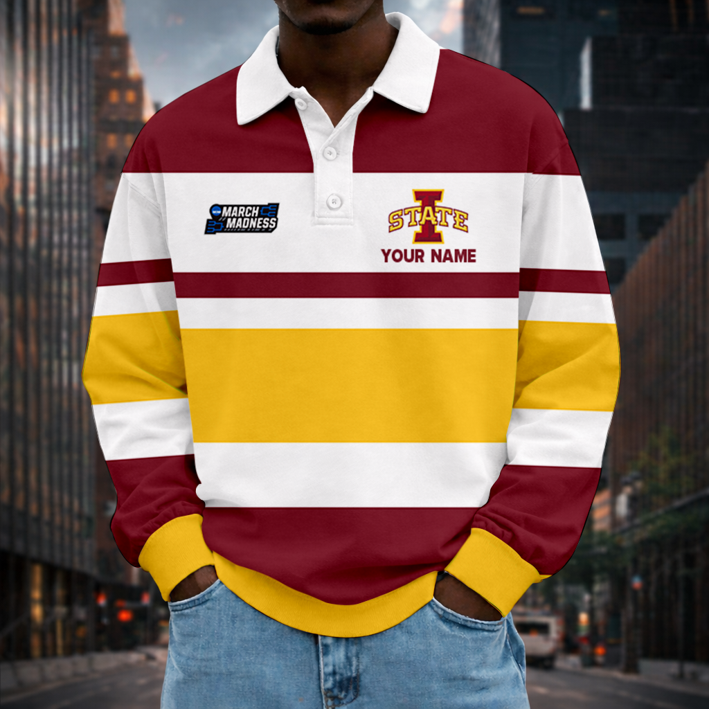 Limited Edition – Customized NCAA Iowa State Cyclones Unisex Long Sleeve Polo Shirt