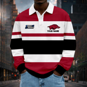 Limited Edition – Customized NCAA Arkansas Razorbacks Unisex Long Sleeve Polo Shirt