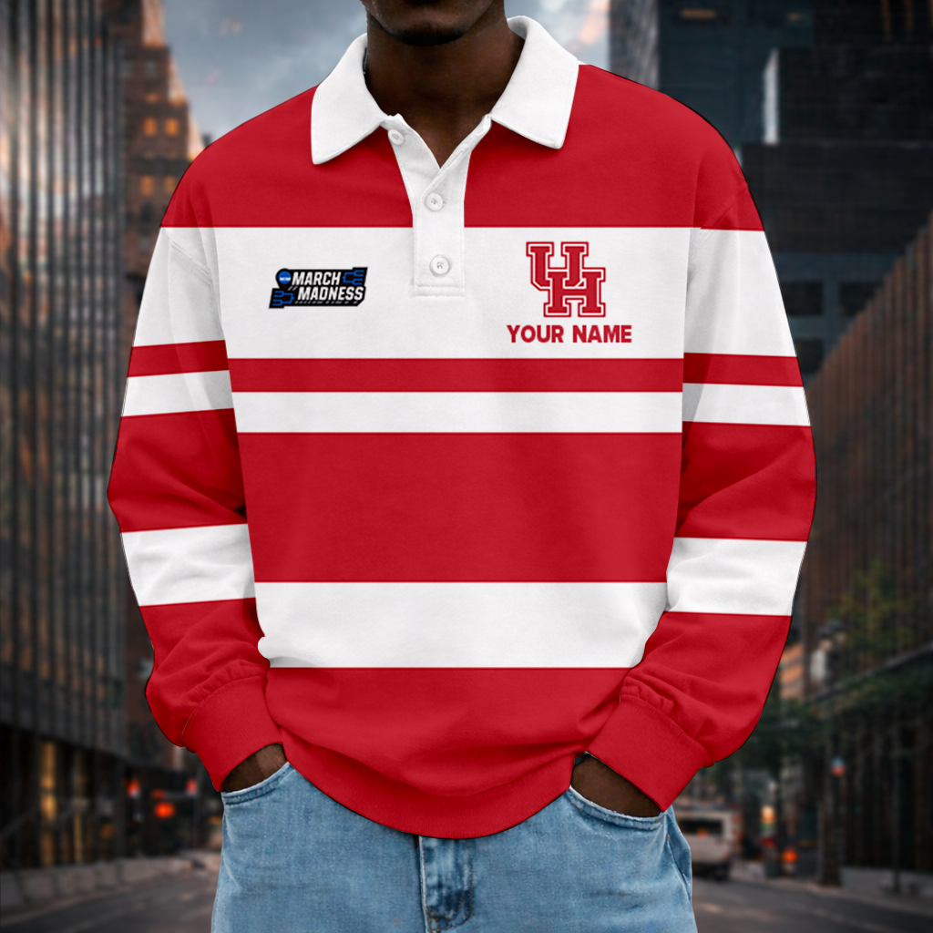Limited Edition – Customized NCAA Houston Cougars Unisex Long Sleeve Polo Shirt