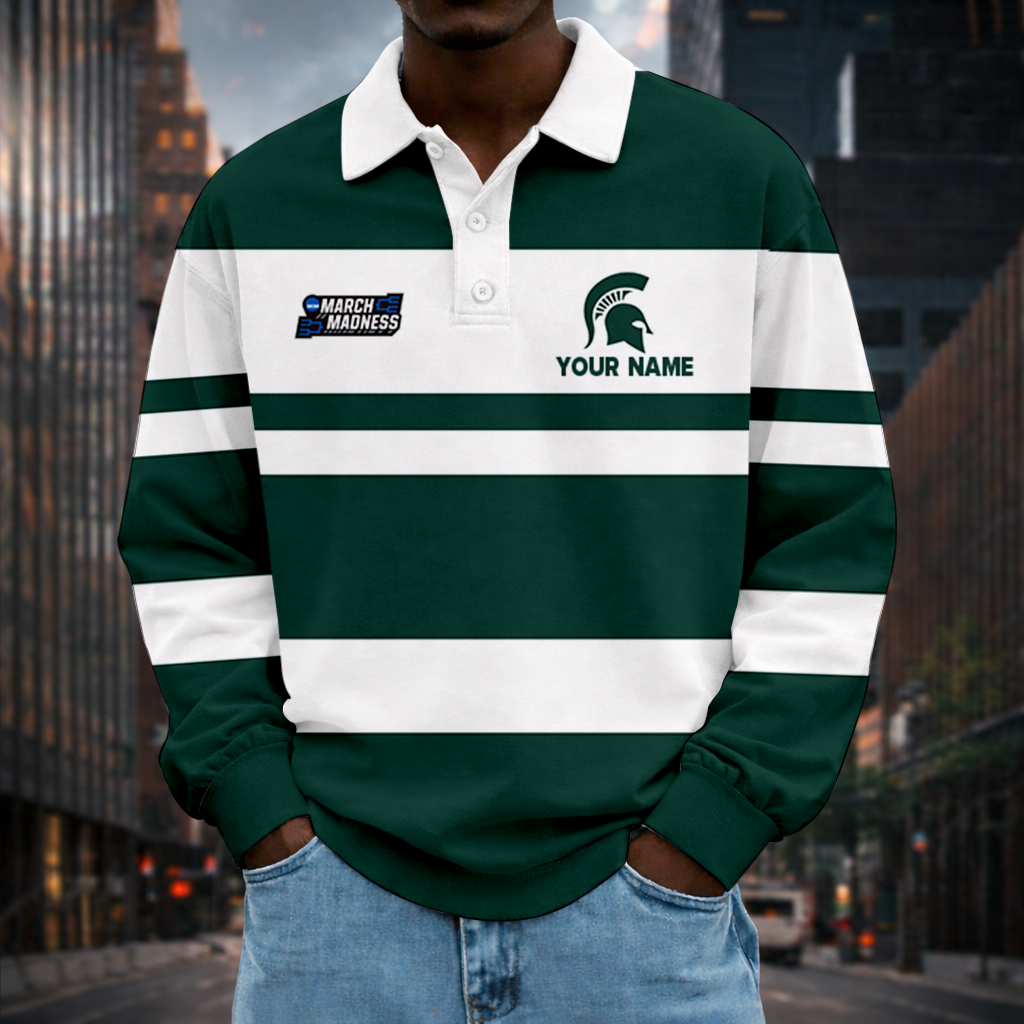 Limited Edition – Customized NCAA Michigan State Spartans Unisex Long Sleeve Polo Shirt