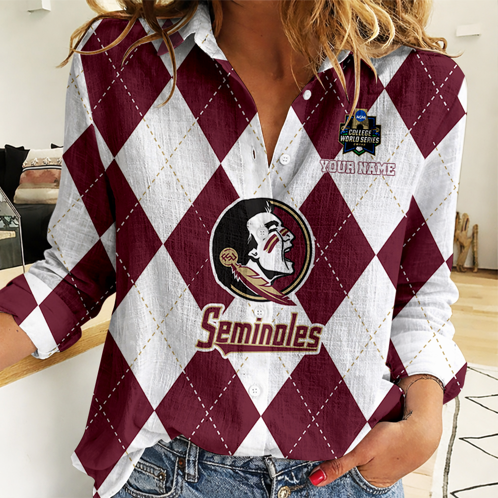 Limited Edition – Customized NCAA Florida State Seminoles Women Casual Shirt For Fan
