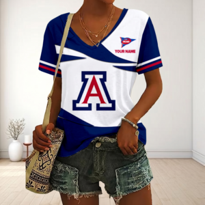 Limited Edition – Customized NCAA Arizona Wildcats V-Neck Female Shirt