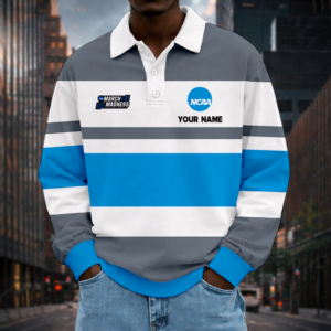 Limited Edition – Customized NCAA March Madness Unisex Long Sleeve Polo Shirt