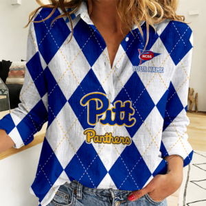 Limited Edition – Customized NCAA Pittsburgh Panthers Women Casual Shirt For Fan