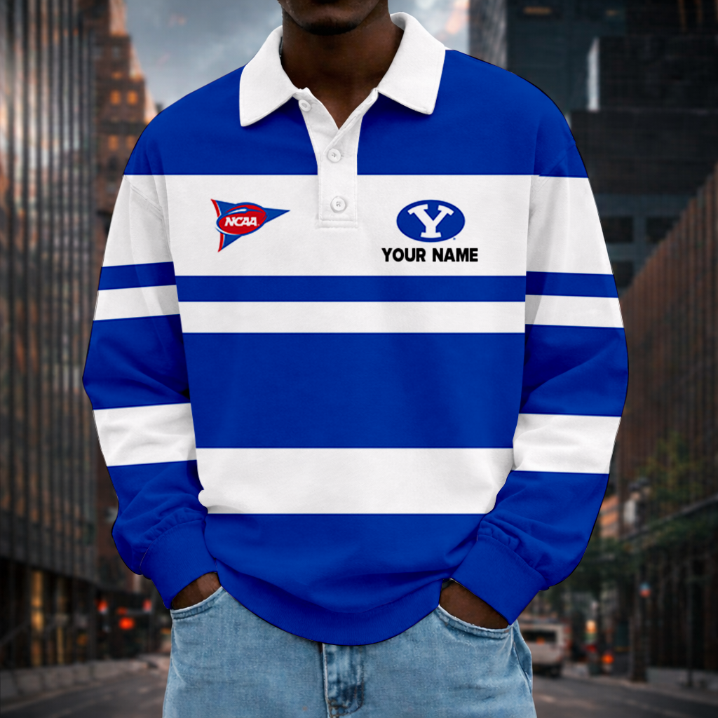 Limited Edition – Customized NCAA Byu Cougars Unisex Long Sleeve Polo Shirt